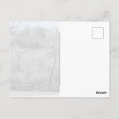 Sneeuw op de Pond Briefkaart (Achterkant)