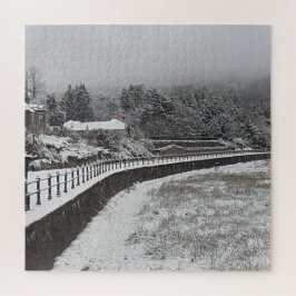 Sneeuw op de prom Jigzaag Puzzle Legpuzzel