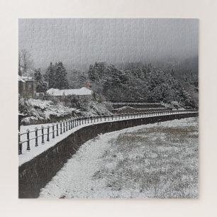 Sneeuw op de prom Jigzaag Puzzle Legpuzzel