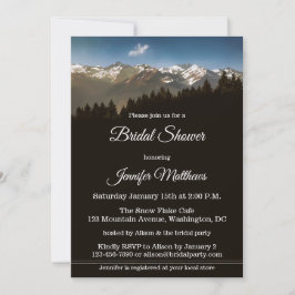 Sneeuw op de Winterbridal Shower Kaart