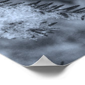 Sneeuw op dennennaalden poster (Hoek)