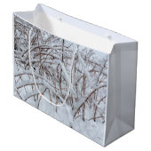 sneeuw op een frambospleet — groot cadeauzakje (Voorkant Gekanteld)