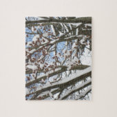 Sneeuw op een Japanse Maple — Legpuzzel (Verticaal)