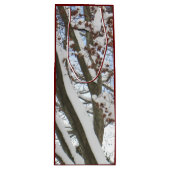 Sneeuw op een Japanse Maple — Wijn Cadeautas (Voorkant)