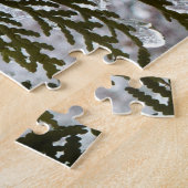 Sneeuw op Evergreen Branches Legpuzzel (Zijkant)