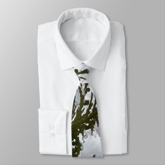 Sneeuw op Evergreen Branches Stropdas (Gebonden)
