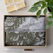 sneeuw op Evergreen Branches Winter Natuur Foto Tissuepapier (Geschenk)