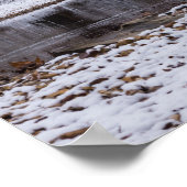 sneeuw op Finley Poster (Hoek)