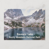 Sneeuw op het nationale park Emerald Lake Rocky Mo Briefkaart (Voorkant)