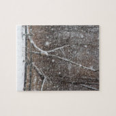 sneeuw op het park legpuzzel (Horizontaal)