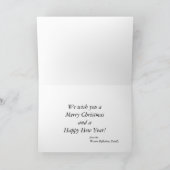 Sneeuw op komst (kerst) feestdagen kaart (Binnen)