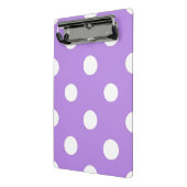 Sneeuw op lila notitieblok mini klembord (Angled2)