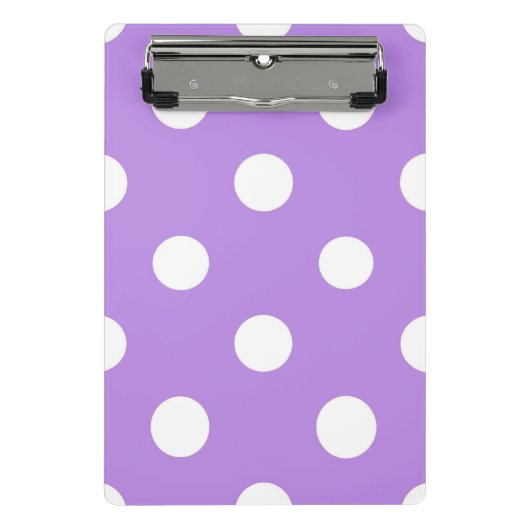 Sneeuw op lila notitieblok mini klembord (Voorkant)