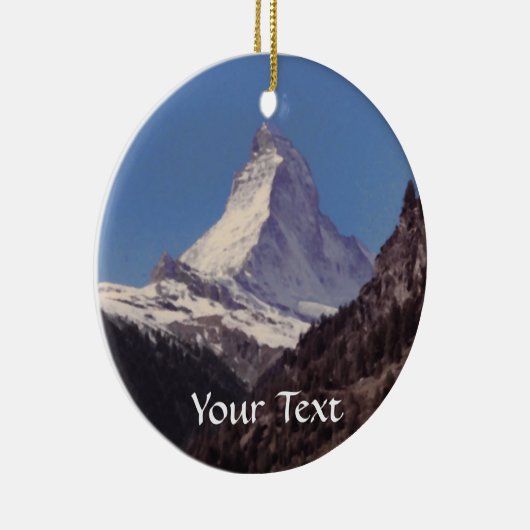 Sneeuw op Matterhorn Mountain Hanging Ornament (Rechts)