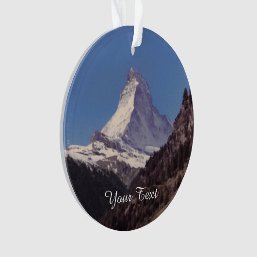Sneeuw op Matterhorn Mountain Hanging Ornament (voorkant)