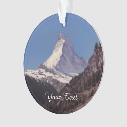 Sneeuw op Matterhorn Mountain Hanging Ornament (voorkant)