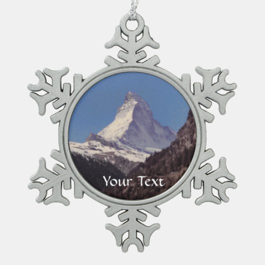 Sneeuw op Matterhorn Mountain Hanging Ornament (Voorkant)