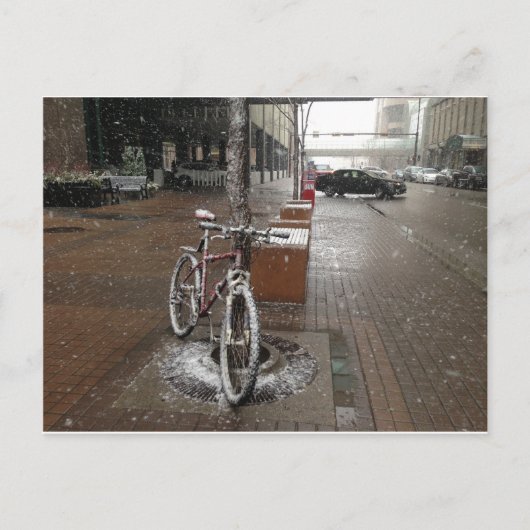 Sneeuw op me briefkaart (Voorkant)