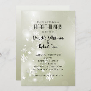 Sneeuw op Sage Elegant Abstracte Waterverf