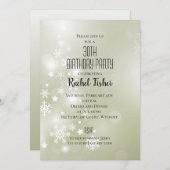 Sneeuw op Sage Elegant Abstracte Waterverf (Voorkant / Achterkant)