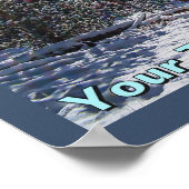 Sneeuw op snelle bliksem poster (Hoek)