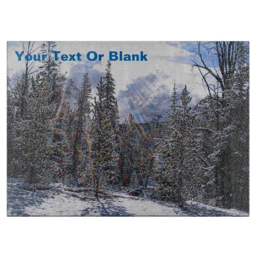 Sneeuw op snelle bliksem snijplank (Voorkant)