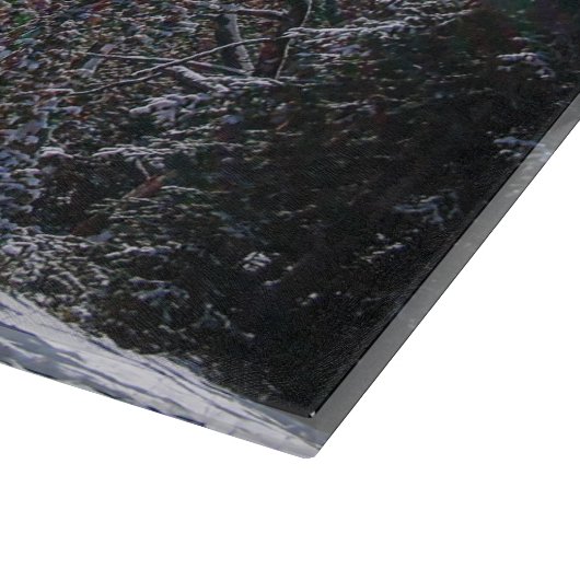 Sneeuw op snelle bliksem snijplank (Hoek)