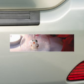 Sneeuw Ornament Bumpersticker (Op auto)