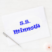 sneeuw ovale sticker (Envelop)