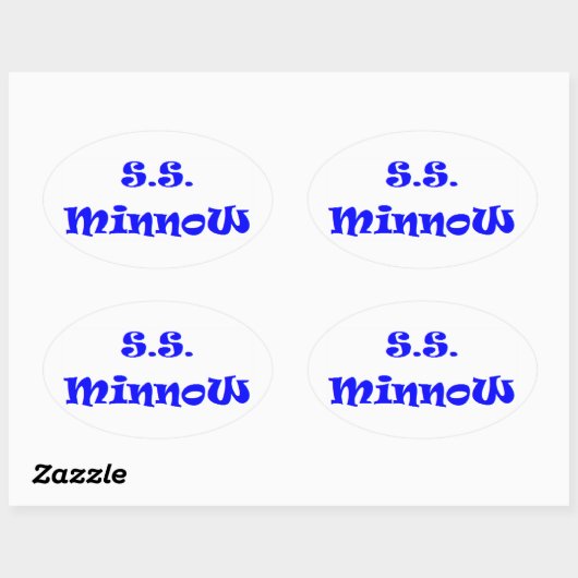 sneeuw ovale sticker (Vel)