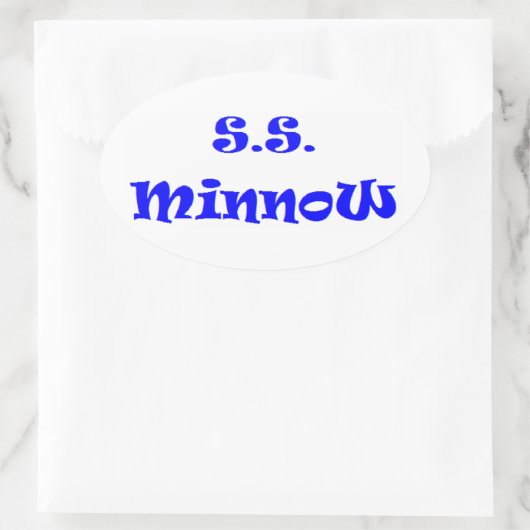 sneeuw ovale sticker (Tas)