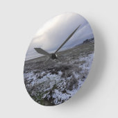 Sneeuw over de baai ronde klok (Hoek)