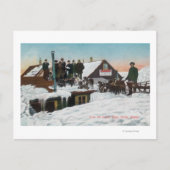 Sneeuw over het huis TopsNome, AK Briefkaart (Voorkant)