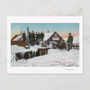 Sneeuw over het huis TopsNome, AK Briefkaart