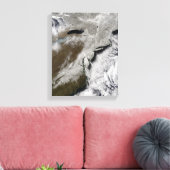 sneeuw over het noordoostelijke deel van de Vereni Canvas Afdruk (Insitu (Woonkamer))