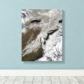 sneeuw over het noordoostelijke deel van de Vereni Canvas Afdruk (Insitu (Houten vloer))