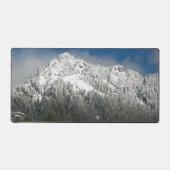 Sneeuw Overdekt Berg en Boslandschap Bureaumat (Voorkant)