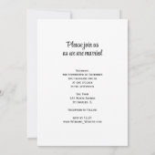 Sneeuw Overdekt Schuur Winter Land Ranch Bruiloft Kaart (Achterkant)