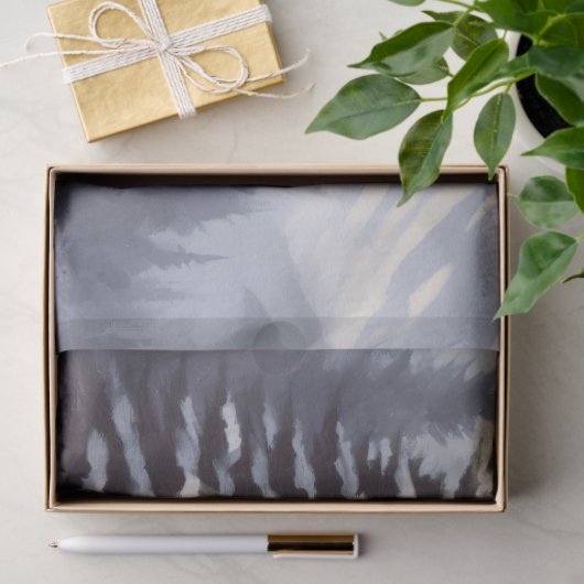 Sneeuw Overdekte Cabin Winter Waterverf Decoupage Tissuepapier (Geschenk)