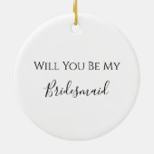 Sneeuw Overdekte schuur Winter Land Wees mijn brui Keramisch Ornament (Achterkant)