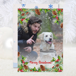Sneeuw-overlay voor je foto en tekst kerstkaart