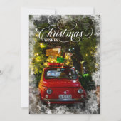 Sneeuw-overlay voor Kerstwensen met eigen foto's Feestdagenkaart (Voorkant)