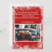 Sneeuw-overlay voor Kerstwensen met eigen foto's Feestdagenkaart (Achterkant)