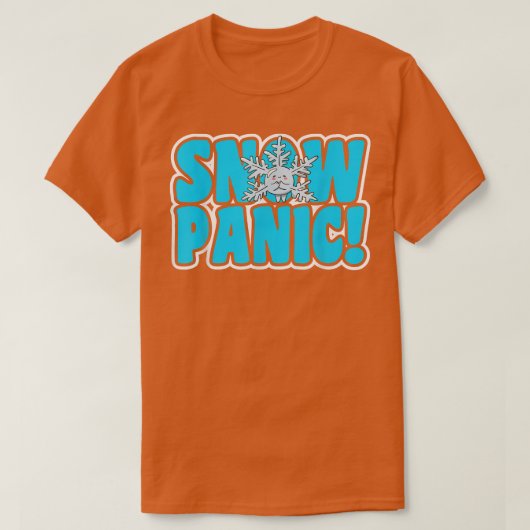 SNEEUW PANIC Motif for Snow Plow Driver T-shirt (Design voorkant)