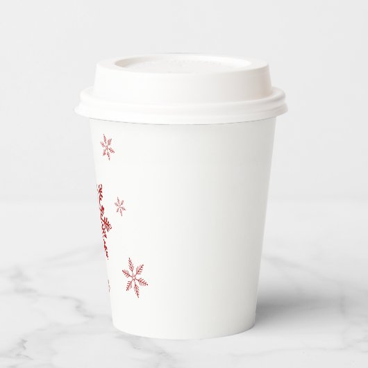 sneeuw papieren bekers (Links)