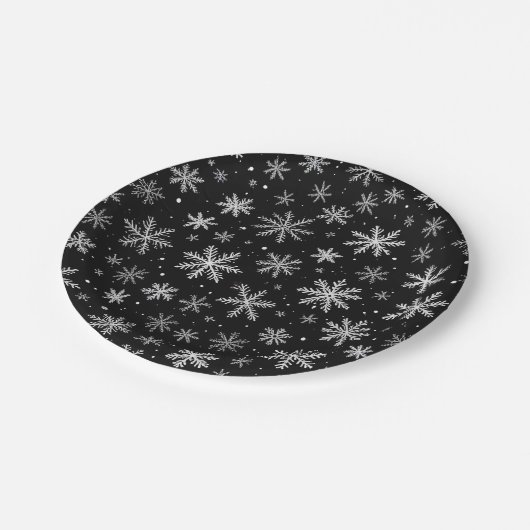 sneeuw papieren bordje (Gekanteld)