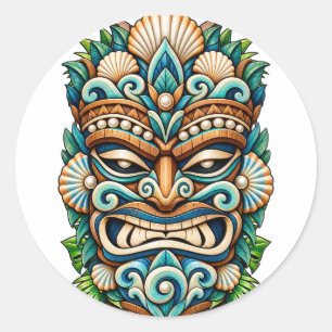 Sneeuw Parel Tiki Sticker