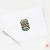 Sneeuw Parel Tiki Sticker (Envelop)