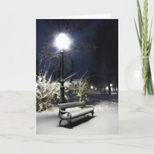 Sneeuw Park Feestdagen Kaart