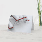 sneeuw picknick feestdagen kaart (Voorkant)